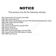 Charger l'image dans la galerie, Front Rear Ceramic Brake Pads And Drum Shoes Kit For Toyota Corolla Celica Camry