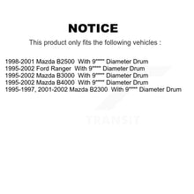 Charger l'image dans la galerie, Front Rear Ceramic Brake Pads &amp; Drum Shoes Kit For Ford Ranger Mazda B3000 B2300