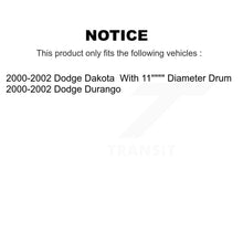 Charger l'image dans la galerie, Front Rear Ceramic Brake Pads &amp; Drum Shoe Kit For 2000-2002 Dodge Dakota Durango