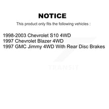 Charger l'image dans la galerie, Front Rear Ceramic Brake Pads &amp; Drum Shoe Kit For Chevrolet S10 Blazer GMC Jimmy