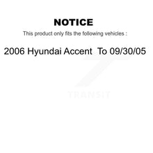 Load image into Gallery viewer, Front Rear Ceramic Brake Pads Drum Shoes Kit For 2006 Hyundai Accent To 09 30 05