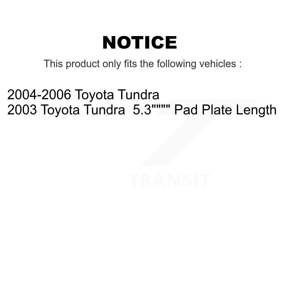 Front Rear Ceramic Brake Pads And Drum Shoes Kit For Toyota Tundra