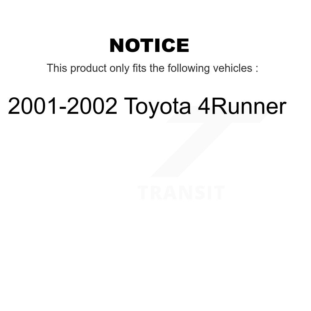 Front Rear Ceramic Brake Pads And Drum Shoes Kit For Toyota Tacoma 4Runner