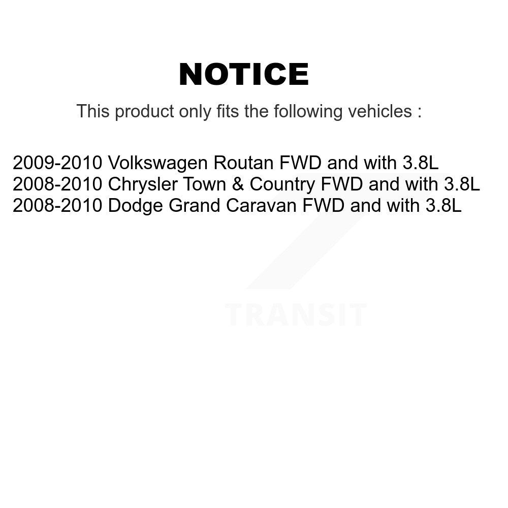 Front CV Axle Shaft Kit For Dodge Grand Caravan Chrysler Town & Country Routan