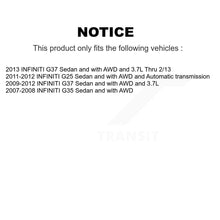 Charger l'image dans la galerie, Front CV Axle Drive Shaft Complete Assembly Kit For INFINITI G37 G35 G25