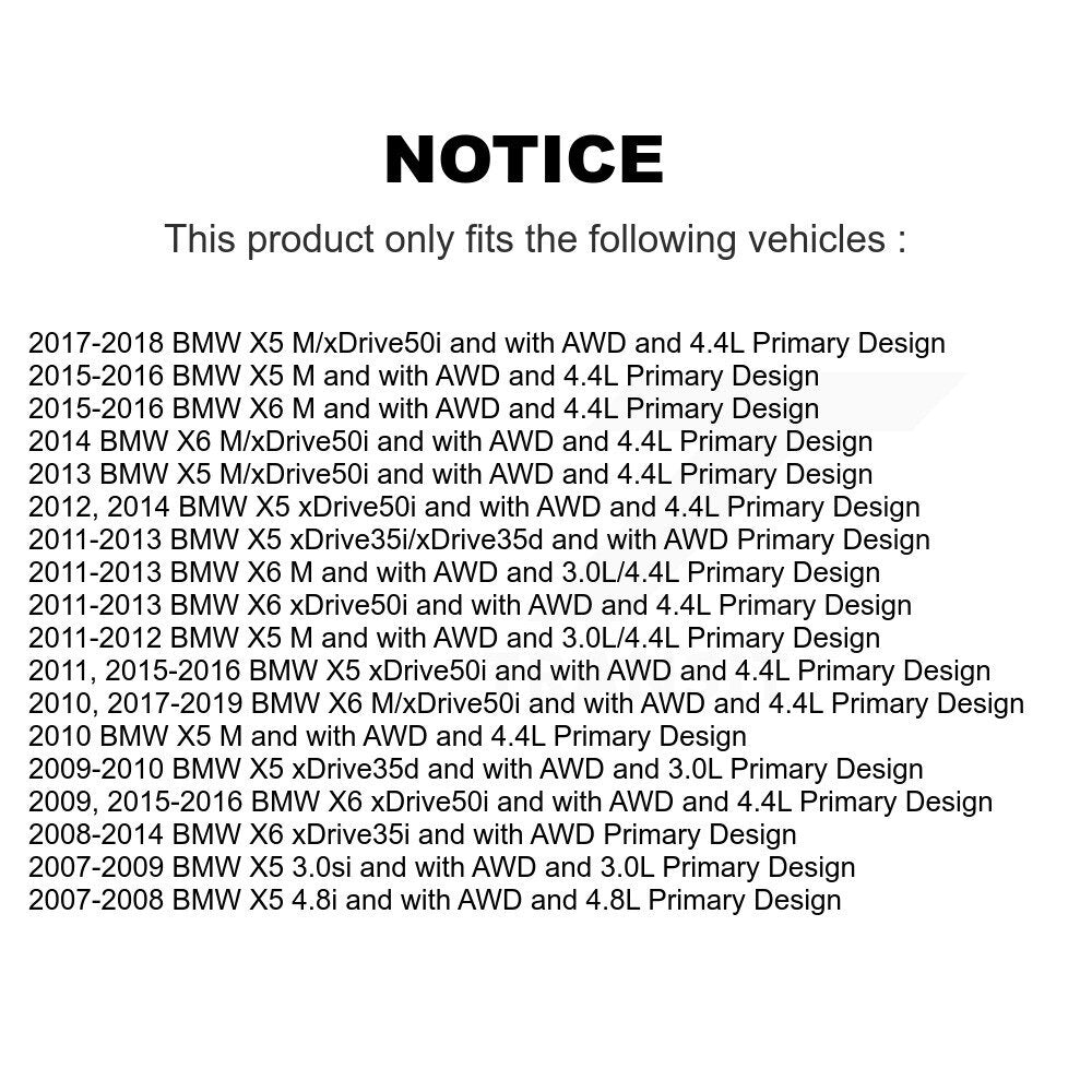 Front CV Axle Drive Shaft Complete Assembly Kit For BMW X5 X6 Primary Design