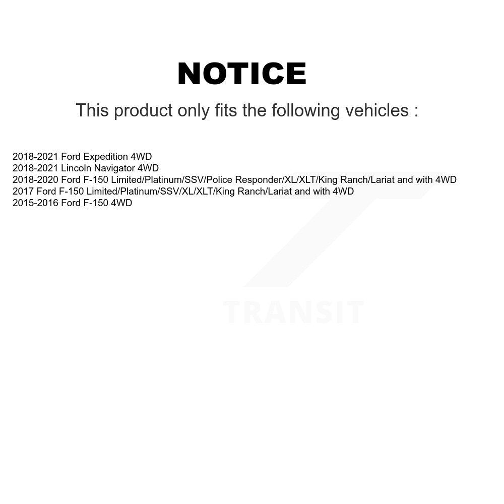 Front CV Axle Drive Shaft Assembly Kit For Ford F-150 Expedition Lincoln Navigator KCV-100291