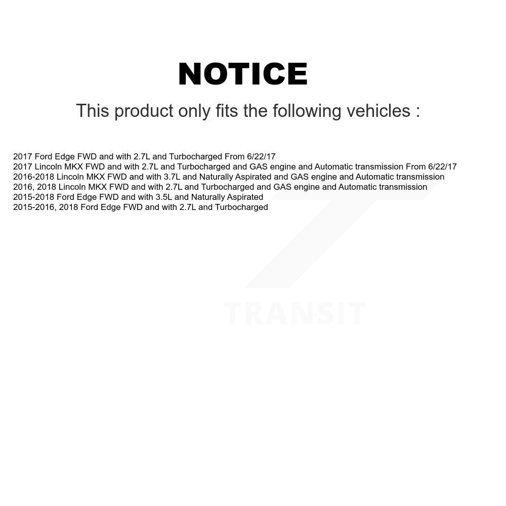 Front CV Axle Drive Shaft Complete Assembly Kit For Ford Edge Lincoln MKX KCV-100369