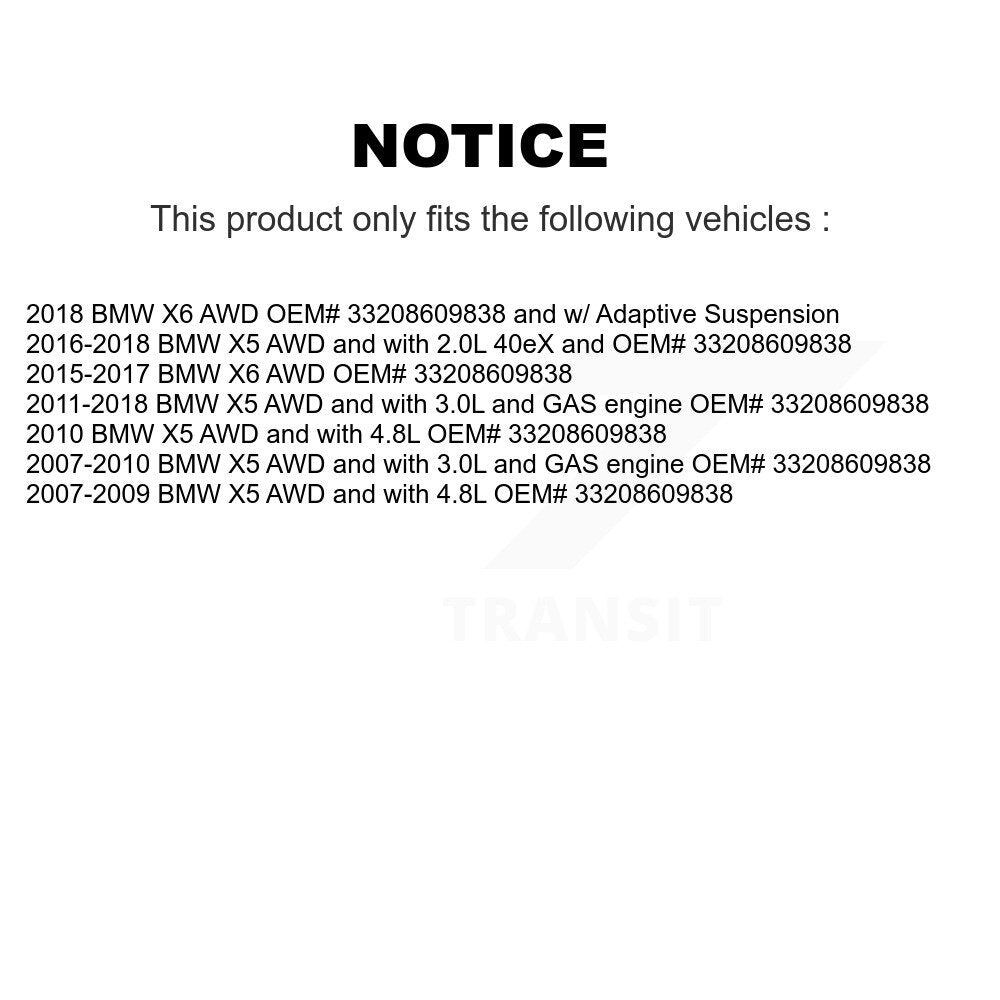 Rear CV Axle Drive Shaft Complete Assembly Kit For BMW X5 X6 KCV-100385