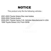 Charger l'image dans la galerie, Front Rear Ceramic Brake Pads Kit For Toyota Camry Avalon Solara
