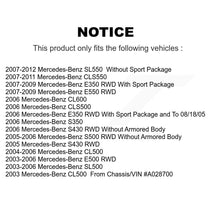 Charger l'image dans la galerie, Front Rear Ceramic Brake Pads Kit For Mercedes-Benz E350 SL500 E500 SL550 CLS550