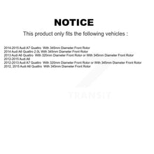 Charger l'image dans la galerie, Front Rear Ceramic Brake Pads Kit For Audi A6 Quattro A7