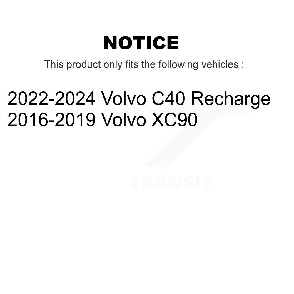 Front Rear Ceramic Brake Pads Kit For 2016-2019 Volvo XC90