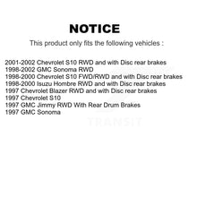 Charger l'image dans la galerie, Front Rear Ceramic Brake Pad Kit For Chevrolet S10 GMC Sonoma Blazer Jimmy Isuzu