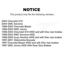 Charger l'image dans la galerie, Front Rear Ceramic Brake Pad Kit For Chevrolet S10 Blazer GMC Sonoma Jimmy Isuzu