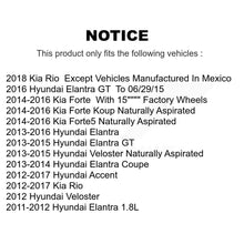 Charger l'image dans la galerie, Front Rear Ceramic Brake Pads Kit For Hyundai Elantra Kia Accent Forte Rio GT