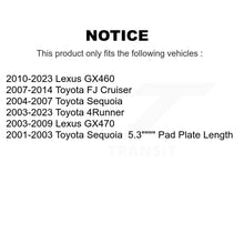 Charger l'image dans la galerie, Front Rear Ceramic Brake Pad Kit For Toyota 4Runner Lexus Sequoia GX460 FJ GX470
