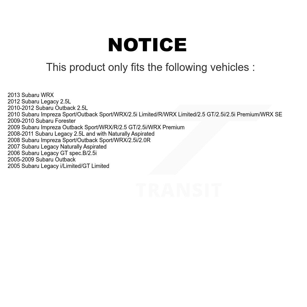 Front Rear Ceramic Brake Pads Kit For Subaru Outback Legacy Forester Impreza WRX