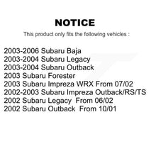 Charger l'image dans la galerie, Front Rear Ceramic Brake Pad Kit For Subaru Outback Impreza Forester Legacy Baja