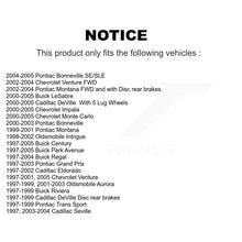 Charger l'image dans la galerie, Front Rear Ceramic Brake Pad Kit For Buick Chevrolet Impala LeSabre Century Prix
