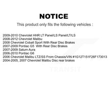 Charger l'image dans la galerie, Front Rear Ceramic Brake Pads Kit For Chevrolet Malibu Pontiac G6 Cobalt Saturn