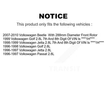 Charger l'image dans la galerie, Front Rear Ceramic Brake Pads Kit For Volkswagen Beetle Jetta Golf Passat