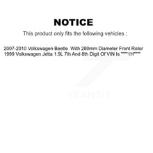 Charger l'image dans la galerie, Front Rear Ceramic Brake Pads Kit For Volkswagen Beetle Jetta