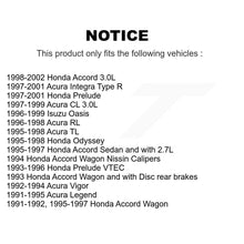 Charger l'image dans la galerie, Front Rear Ceramic Brake Pads Kit For Honda Accord Acura Integra Prelude Odyssey