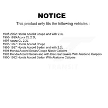 Charger l'image dans la galerie, Front Rear Ceramic Brake Pads Kit For Honda Accord Acura CL