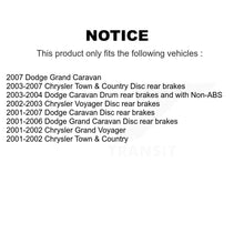 Charger l'image dans la galerie, Front Rear Ceramic Brake Pad Kit For Dodge Grand Caravan Chrysler Town &amp; Country