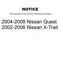 Charger l'image dans la galerie, Front Rear Ceramic Brake Pads Kit For Nissan Quest X-Trail