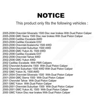 Charger l'image dans la galerie, Front Rear Ceramic Brake Pads Kit For Chevrolet Silverado 1500 GMC Tahoe Sierra