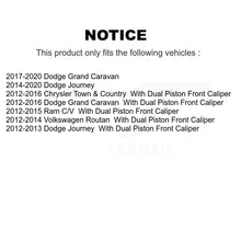 Charger l'image dans la galerie, Front Rear Ceramic Brake Pad Kit For Dodge Grand Caravan Journey Chrysler Town &amp;