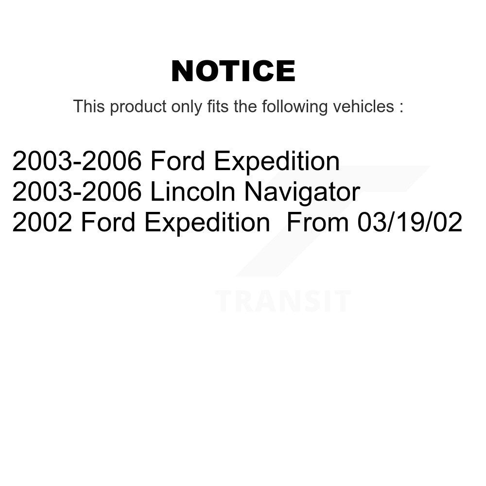 Front Rear Ceramic Brake Pads Kit For Ford Expedition Lincoln Navigator