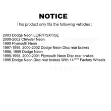 Load image into Gallery viewer, Front Rear Ceramic Brake Pads Kit For Chrysler Dodge Intrepid 300M Concorde LHS