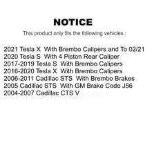 Load image into Gallery viewer, Front Rear Ceramic Brake Pads Kit For Cadillac CTS Tesla STS X S