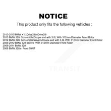 Charger l'image dans la galerie, Front Rear Ceramic Brake Pads Kit For BMW 328i xDrive X1 328xi 323i
