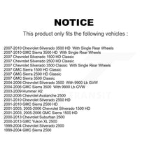 Charger l'image dans la galerie, Kit de plaquettes de frein en céramique avant et arrière, pour Chevrolet Silverado 2500 HD GMC Sierra 3500 