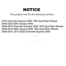 Charger l'image dans la galerie, Kit de plaquettes de frein en céramique avant et arrière, pour Chevrolet Express 3500 GMC Savana 4500 