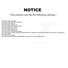 Charger l'image dans la galerie, Front Rear Ceramic Brake Pads Kit For Subaru Forester Impreza Outback XV Legacy