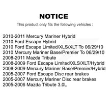Load image into Gallery viewer, Front Rear Ceramic Brake Pads Kit For Ford Escape Mercury Mariner Mazda Tribute