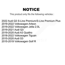 Charger l'image dans la galerie, Front Rear Ceramic Brake Pads Kit For Volkswagen Tiguan Jetta Audi Golf R S3 Q3