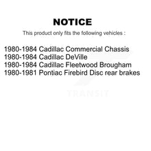 Charger l'image dans la galerie, Front Rear Ceramic Brake Pad Kit For Cadillac DeVille Pontiac Firebird Fleetwood
