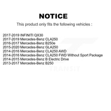 Charger l'image dans la galerie, Front Rear Ceramic Brake Pad Kit For Mercedes-Benz GLA250 CLA250 INFINITI QX30 B