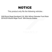 Charger l'image dans la galerie, Front Rear Ceramic Brake Pads Kit For 18-19 Buick Regal TourX With Brembo Brakes