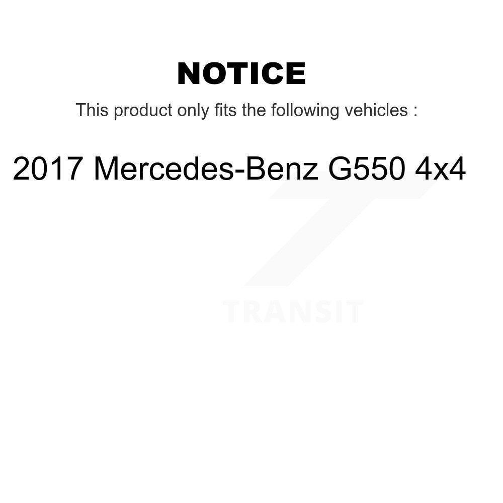 Front Rear Ceramic Brake Pads Kit For 2017 Mercedes-Benz G550 4x4