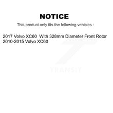 Load image into Gallery viewer, Front Coated Drilled Slotted Disc Brake Rotors Pair For Volvo XC60