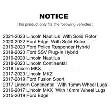 Charger l&#39;image dans la galerie, Paire de rotors de frein à fente arrière percée, pour Ford Edge Fusion Lincoln MKX MKZ Nautilus 