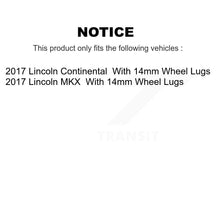 Charger l&#39;image dans la galerie, Front Rear Drill Slot Disc Brake Rotor Kit For 2017-2017 Lincoln MKX Continental