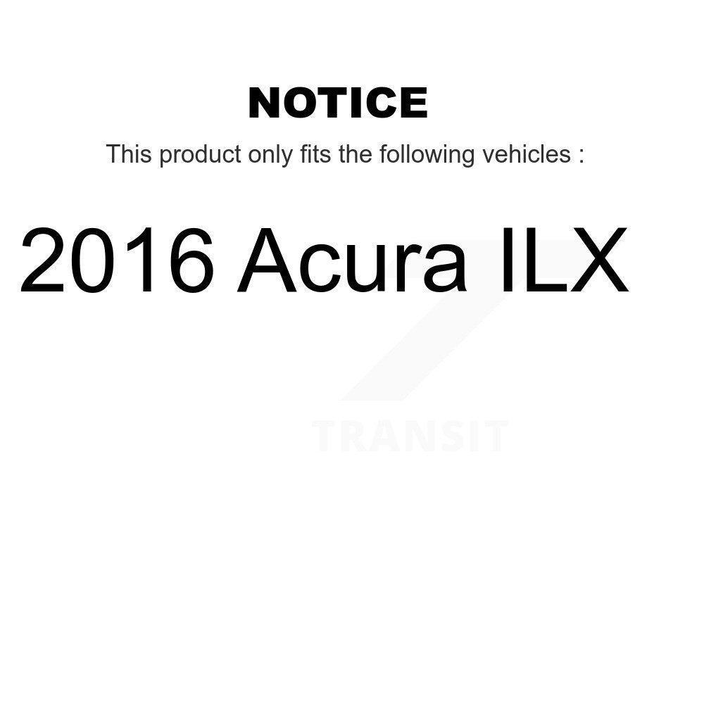 Kit de rotors de frein à disque fendus percés avant et arrière pour Acura ILX 2016 